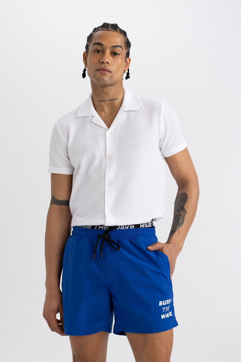 ديفاكتو شورت بحر قصير أزرق من DeFactoFit - Image 3